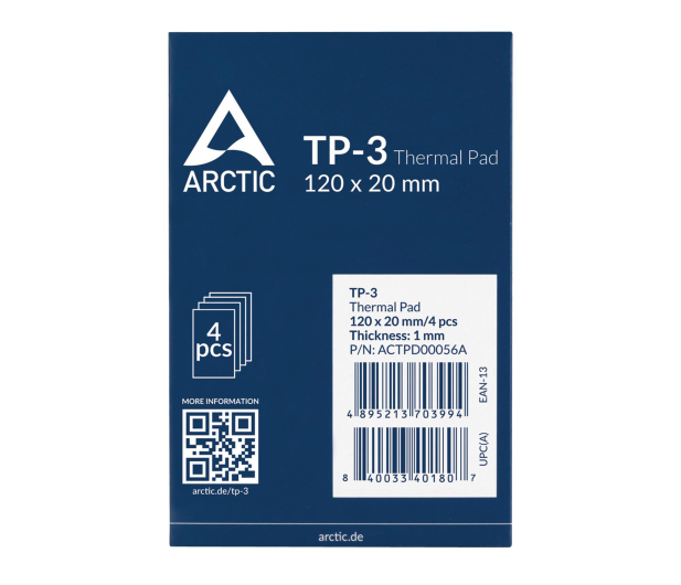 ARCTIC TP-3 120x20mm 4 Pack 4x1mm ACTPD00056A - 1353185 - zdjęcie 2